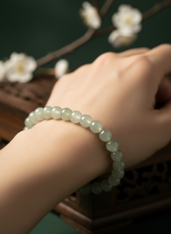 Celadon Jade Beads