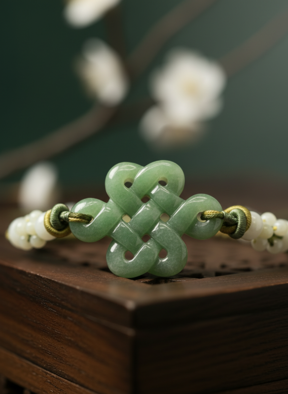 Sage Fortune Knot (In Lime Green)
