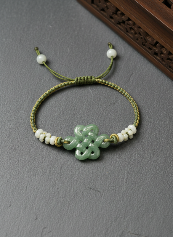 Sage Fortune Knot (In Lime Green)