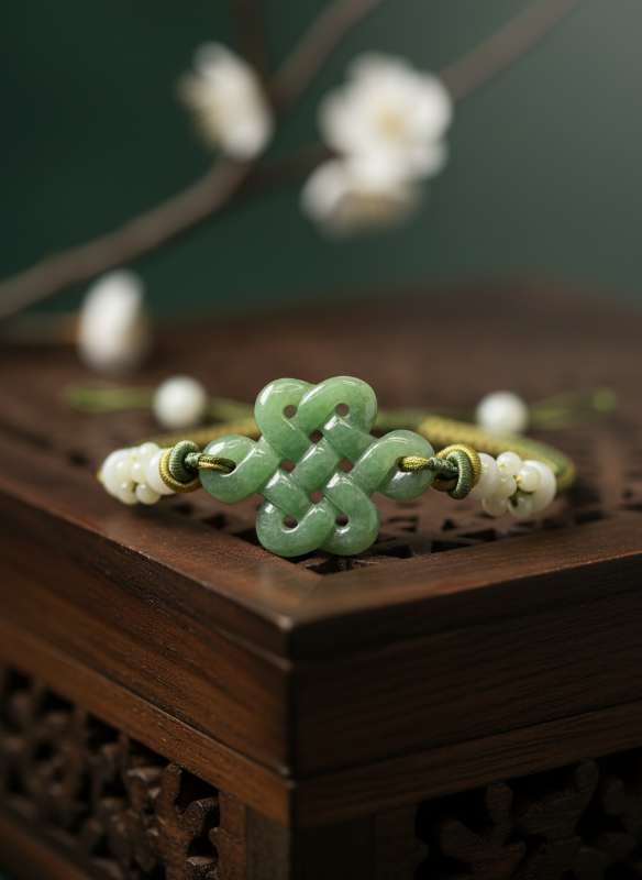 Sage Fortune Knot (In Lime Green)