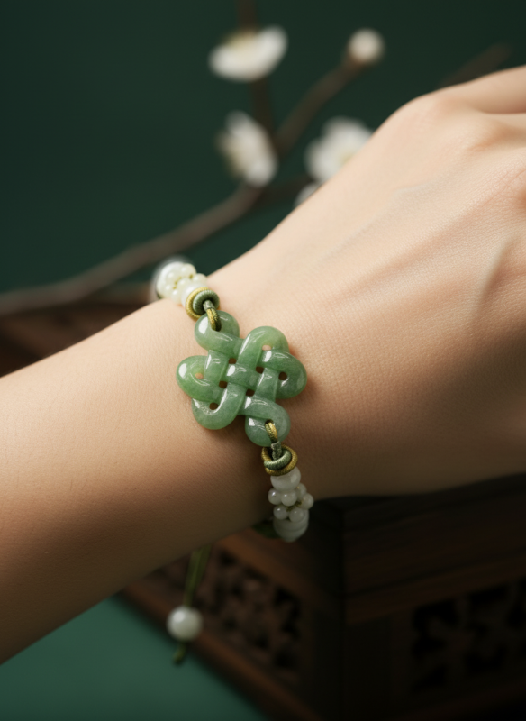 Sage Fortune Knot (In Lime Green)