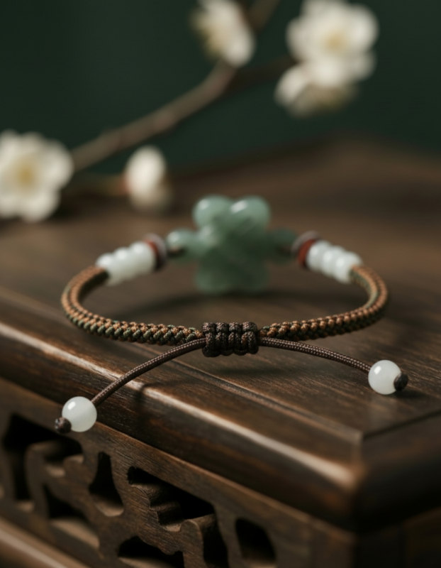 Sage Fortune Knot (In Brown)