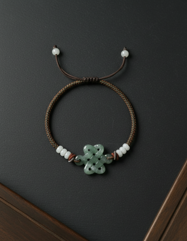 Sage Fortune Knot (In Brown)