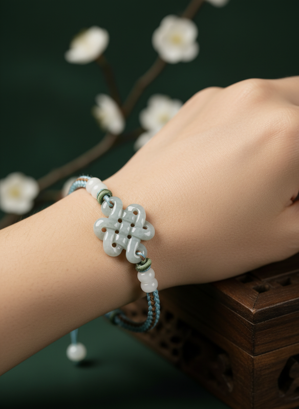 Luna Fortune Knot (In Light Blue)