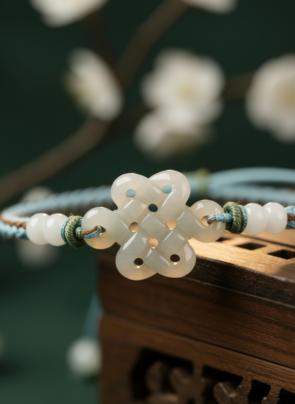 Luna Fortune Knot (In Light Blue)